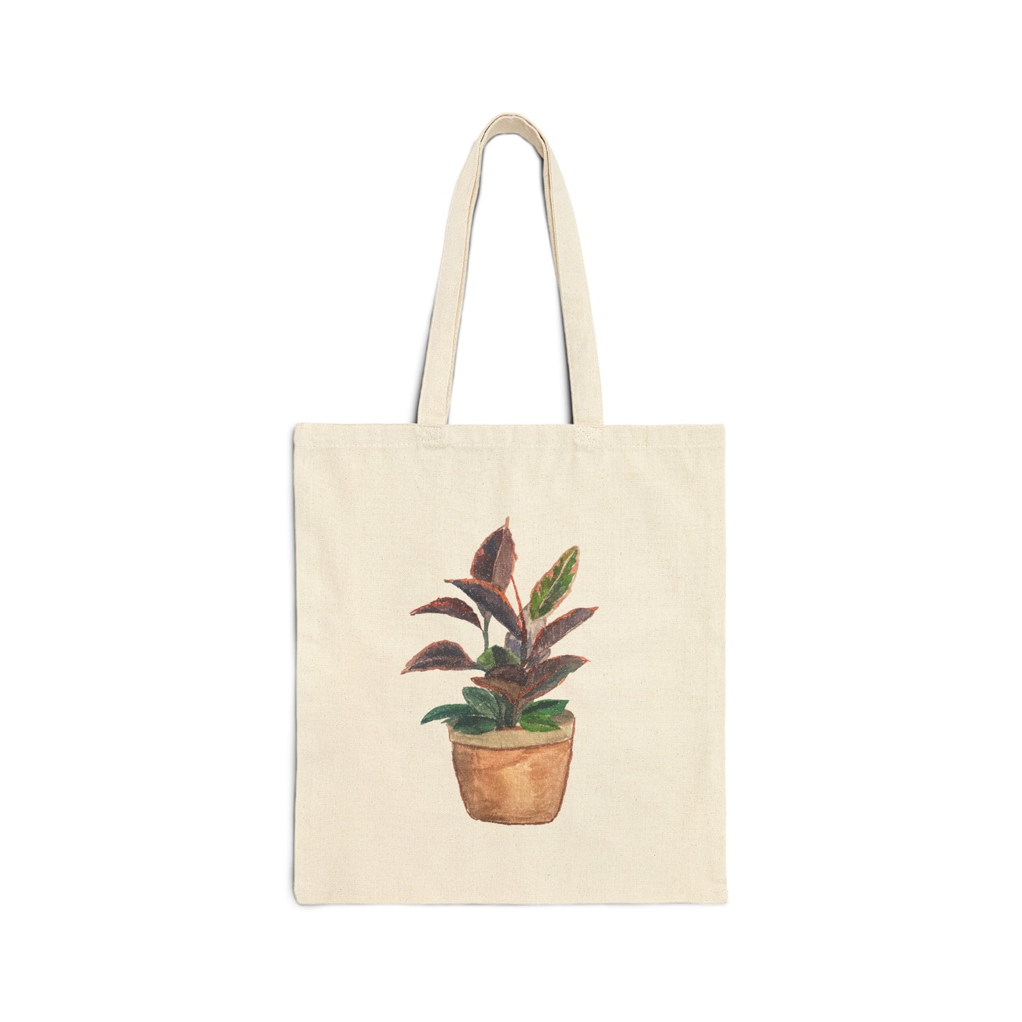 Rubber Tree Canvas Tote Bag