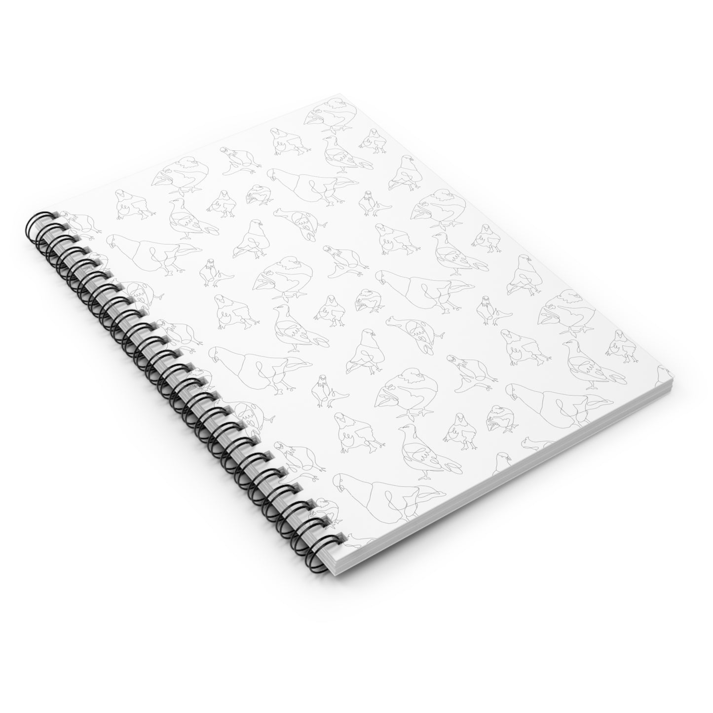 Pigeon Spiral Notebook - Ruled Line