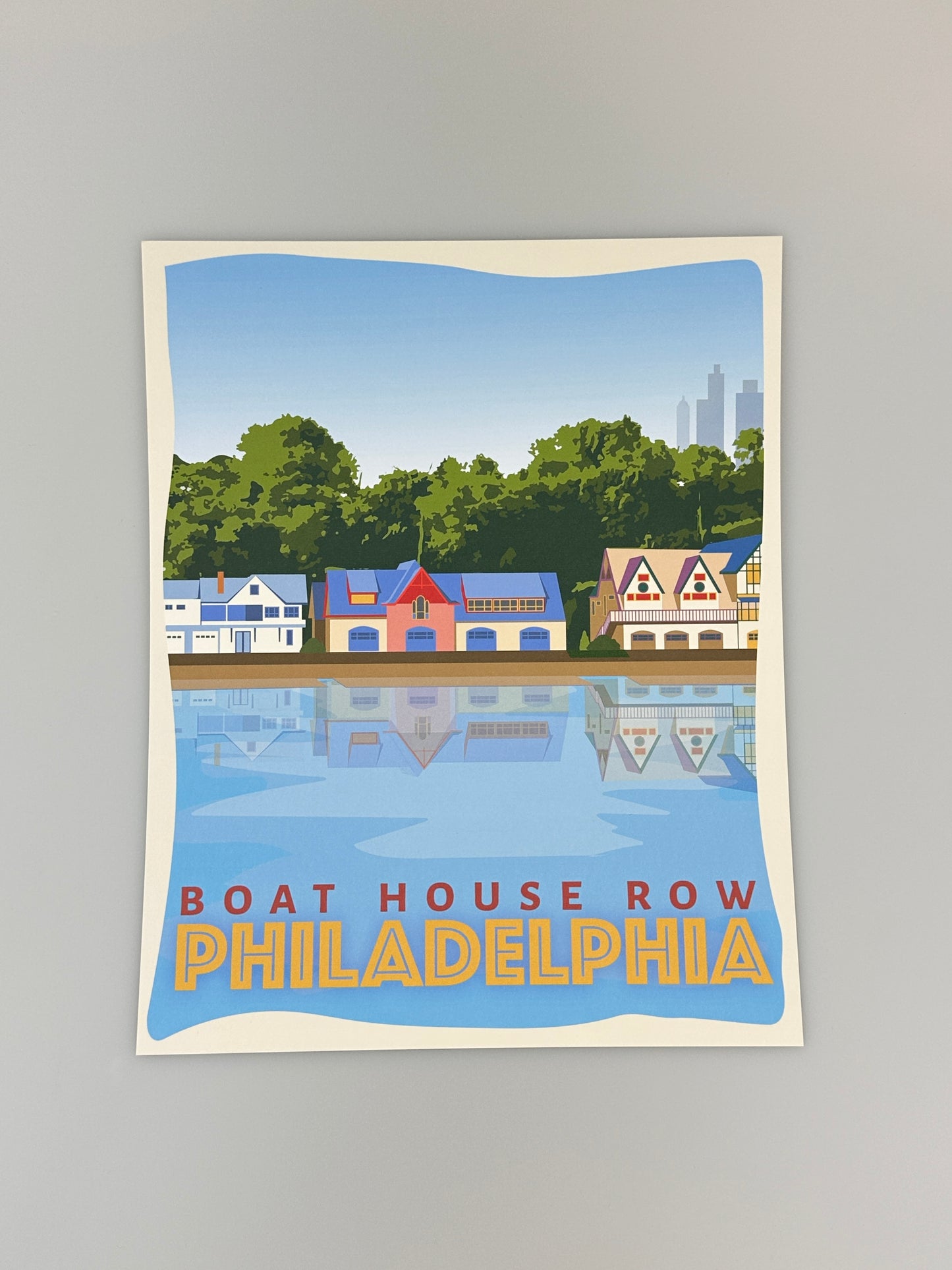 Philly postcard - Boathouse Row Postcard