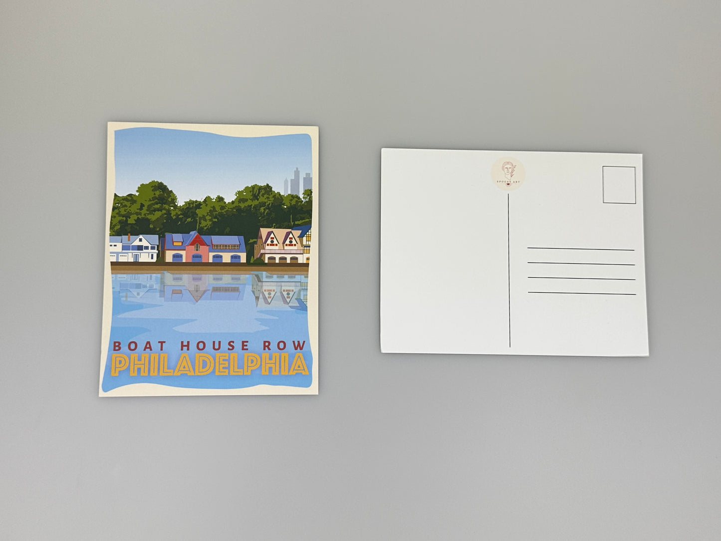 Philly postcard - Boathouse Row Postcard