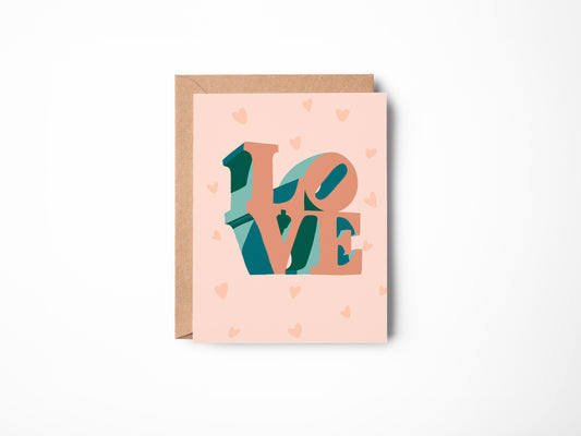 LOVE Valentine's Day Card - Philly Valentine
