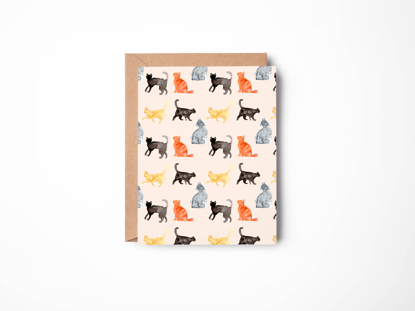 Cat Greeting Card - Blank Notecard