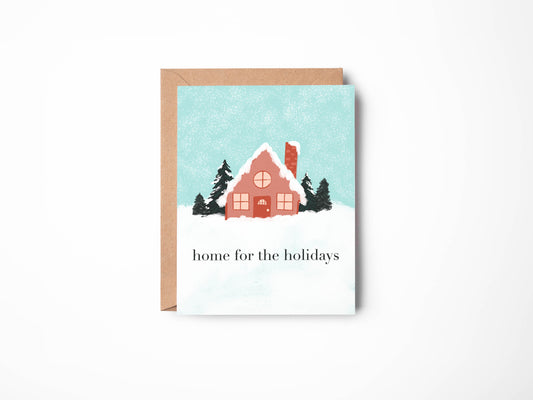 Home for the Holidays Greeting Card - Holiday Card - Christmas Card