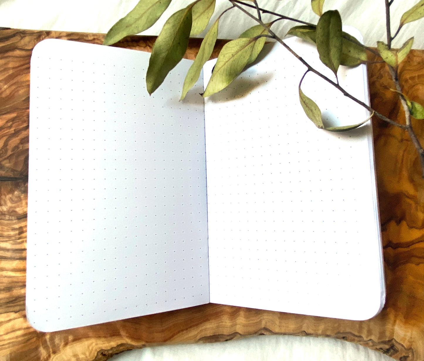 Plant Watercolor Pocket Notebook - Waterproof Cover - Dotted Pages