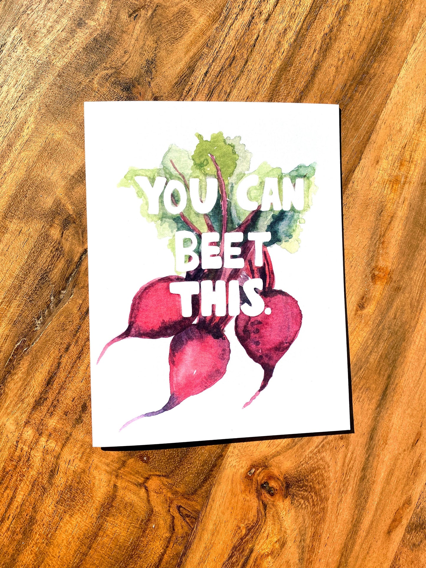 You Can Beet This Encouragement Greeting Card with Envelope - Sympathy Card