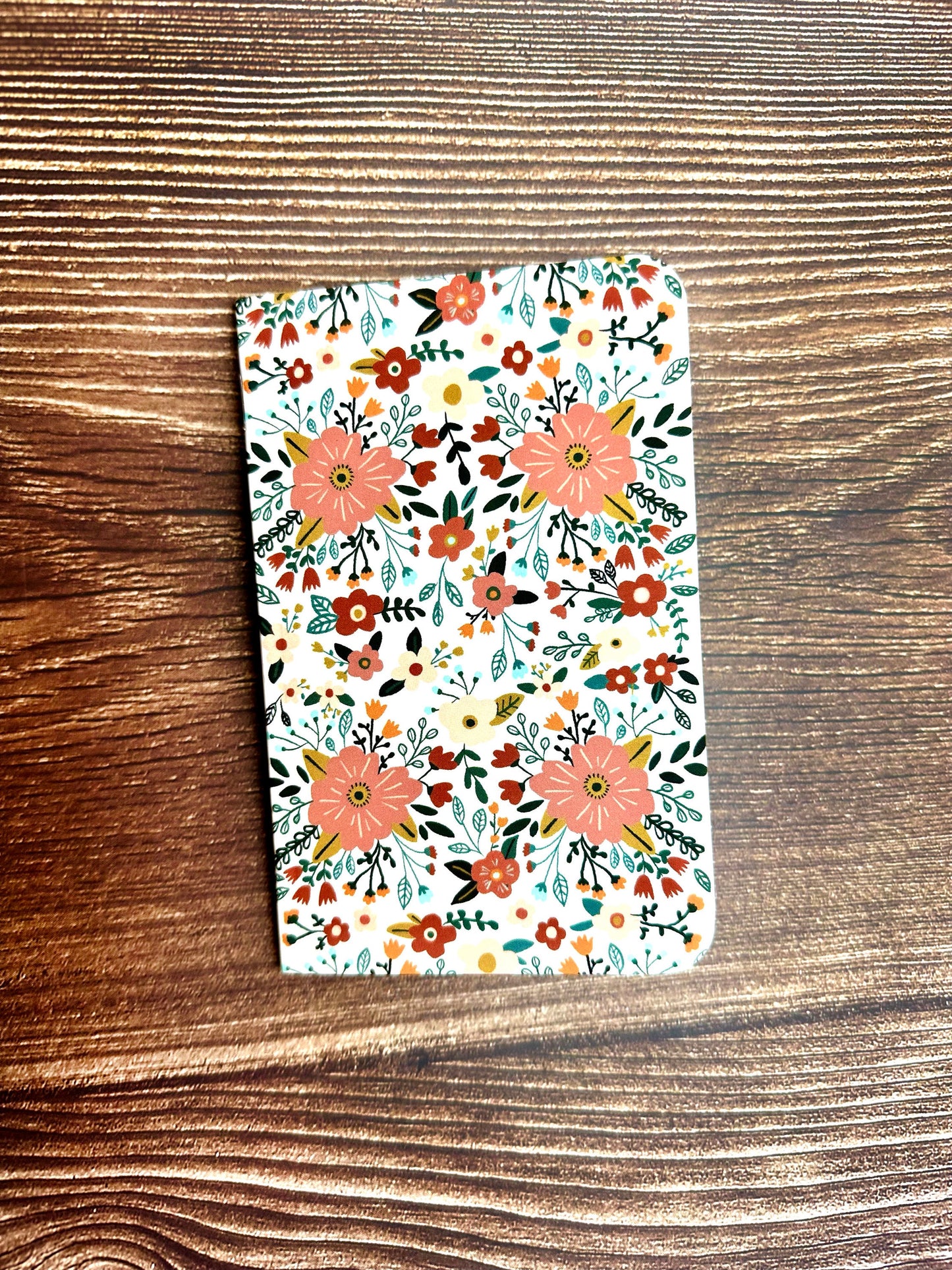 Modern Floral Pocket Notebook - Mini Journal - Lined notebook - Field Notes