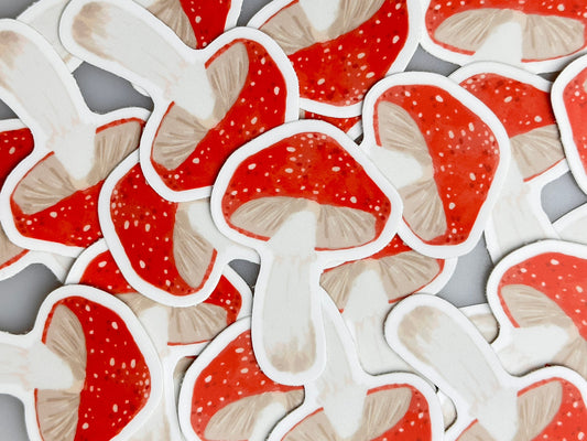 Mushroom Sticker - Waterproof Sticker