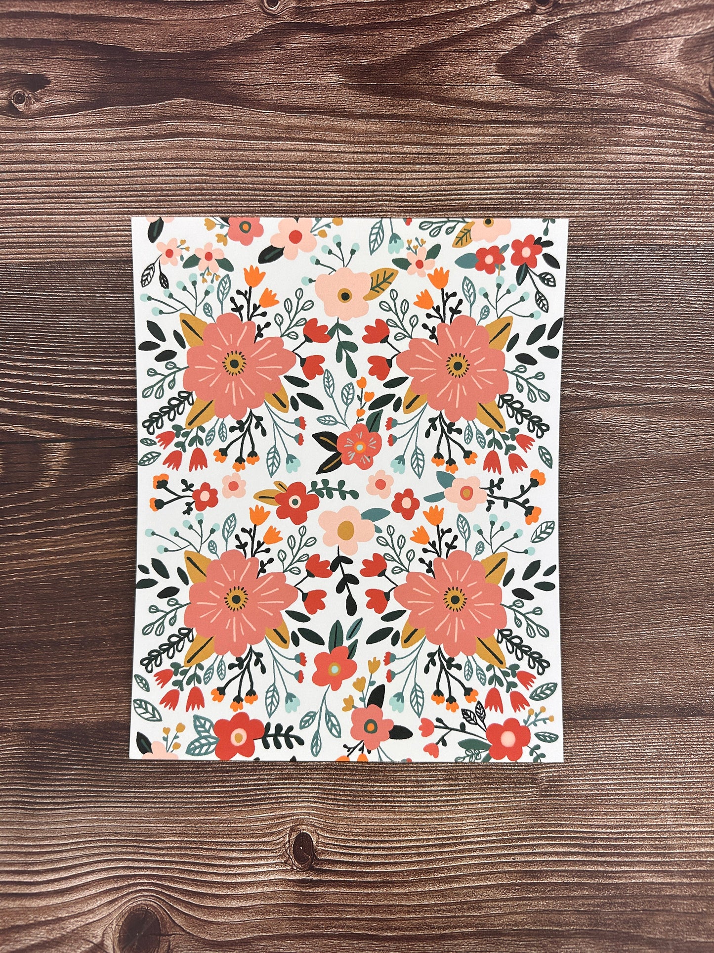 Modern Floral Art Print - Cute Wall Art - Gallery Wall Print - 8x10 Poster