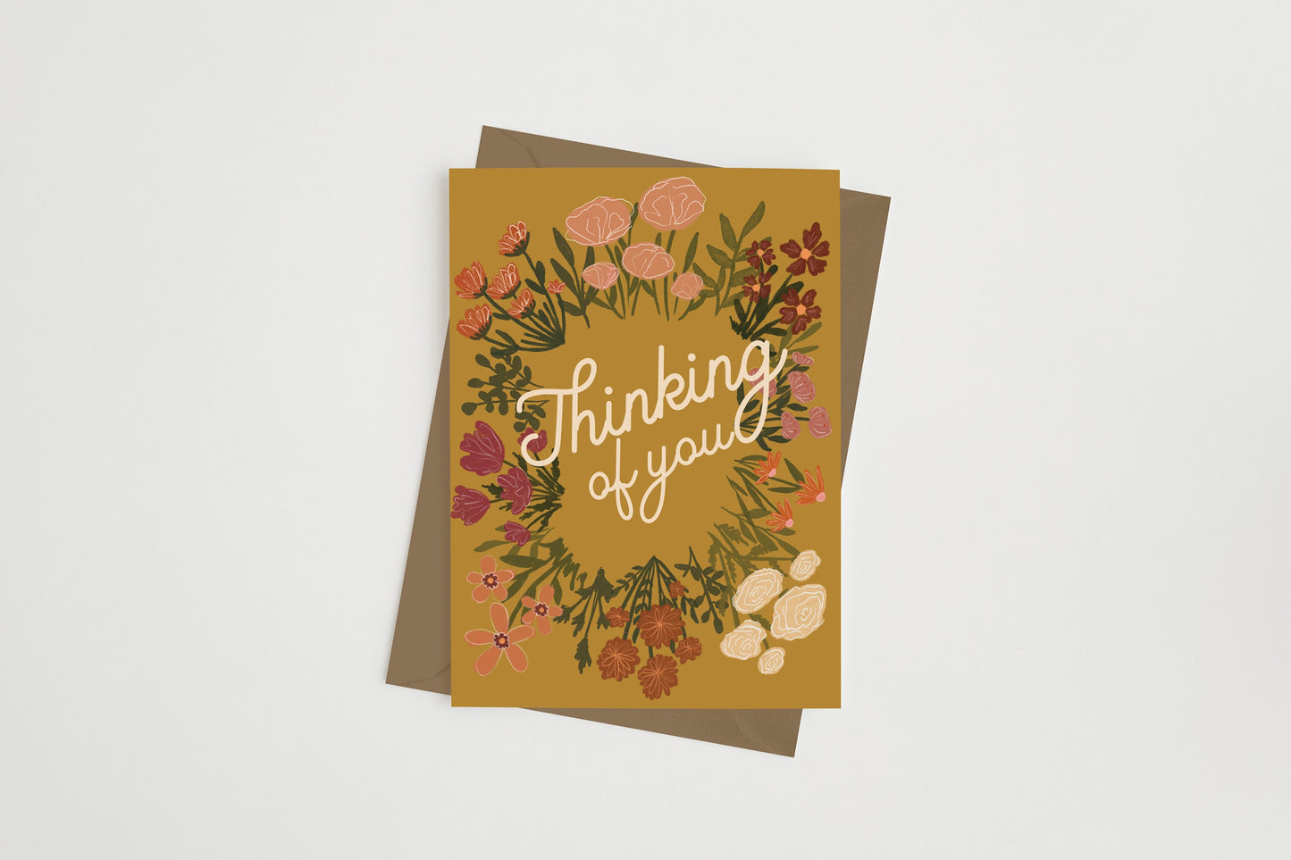 Thinking of You Greeting Card - Botanical Greeting Card - Sympathy Card - Well Wishes Card - Get Well Card