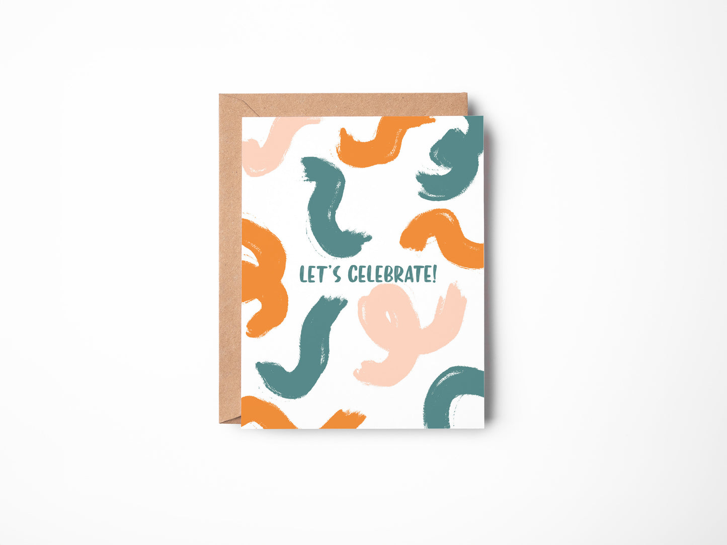 Let's Celebrate - Happy Birthday - Birthday Card With Envelope