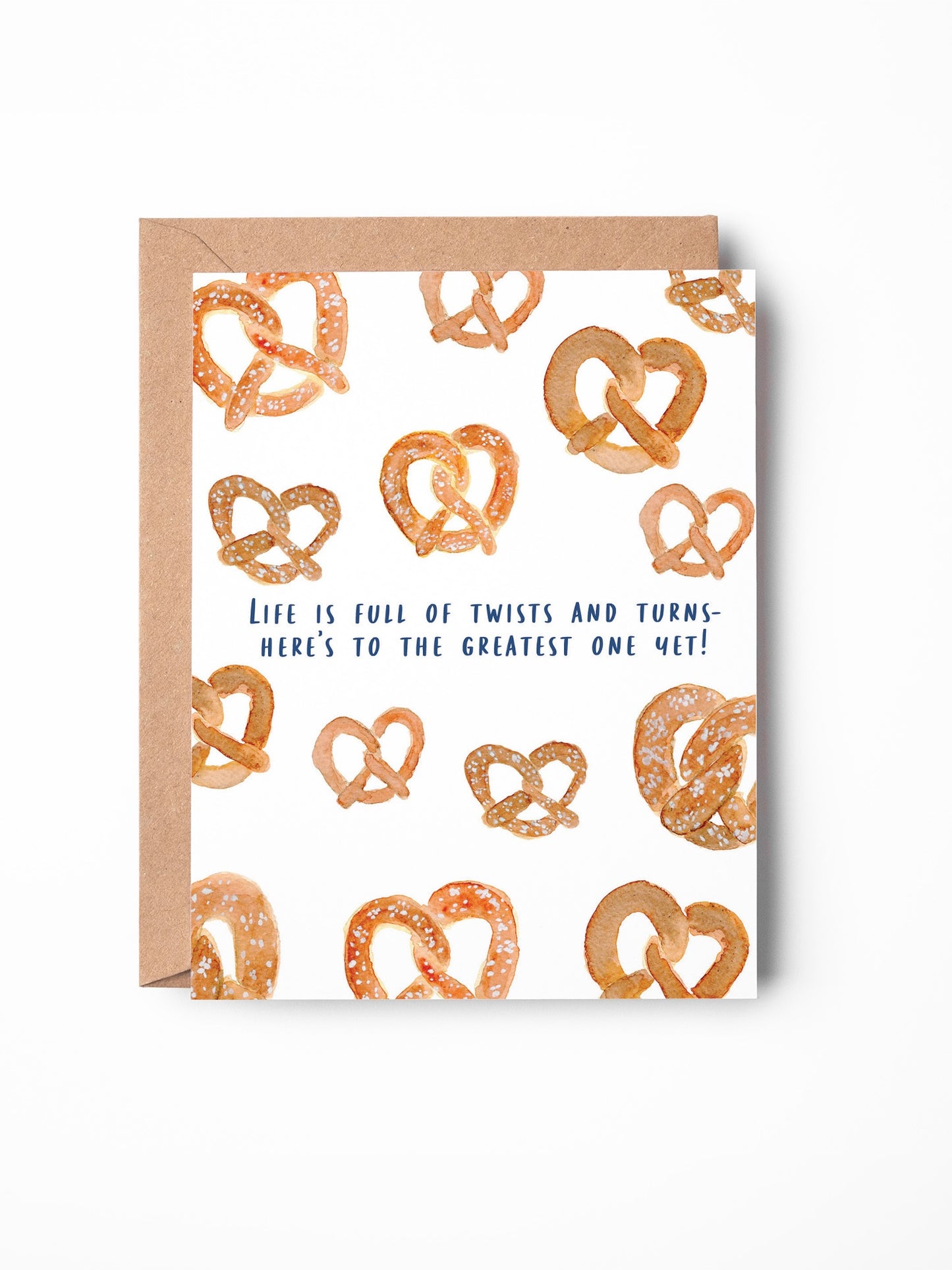 Pretzel Congratulations Card - Engagement Card - New Home Card - Baby Shower Card