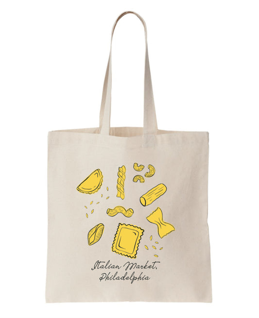 Italian Market Philly Pasta Tote Bag