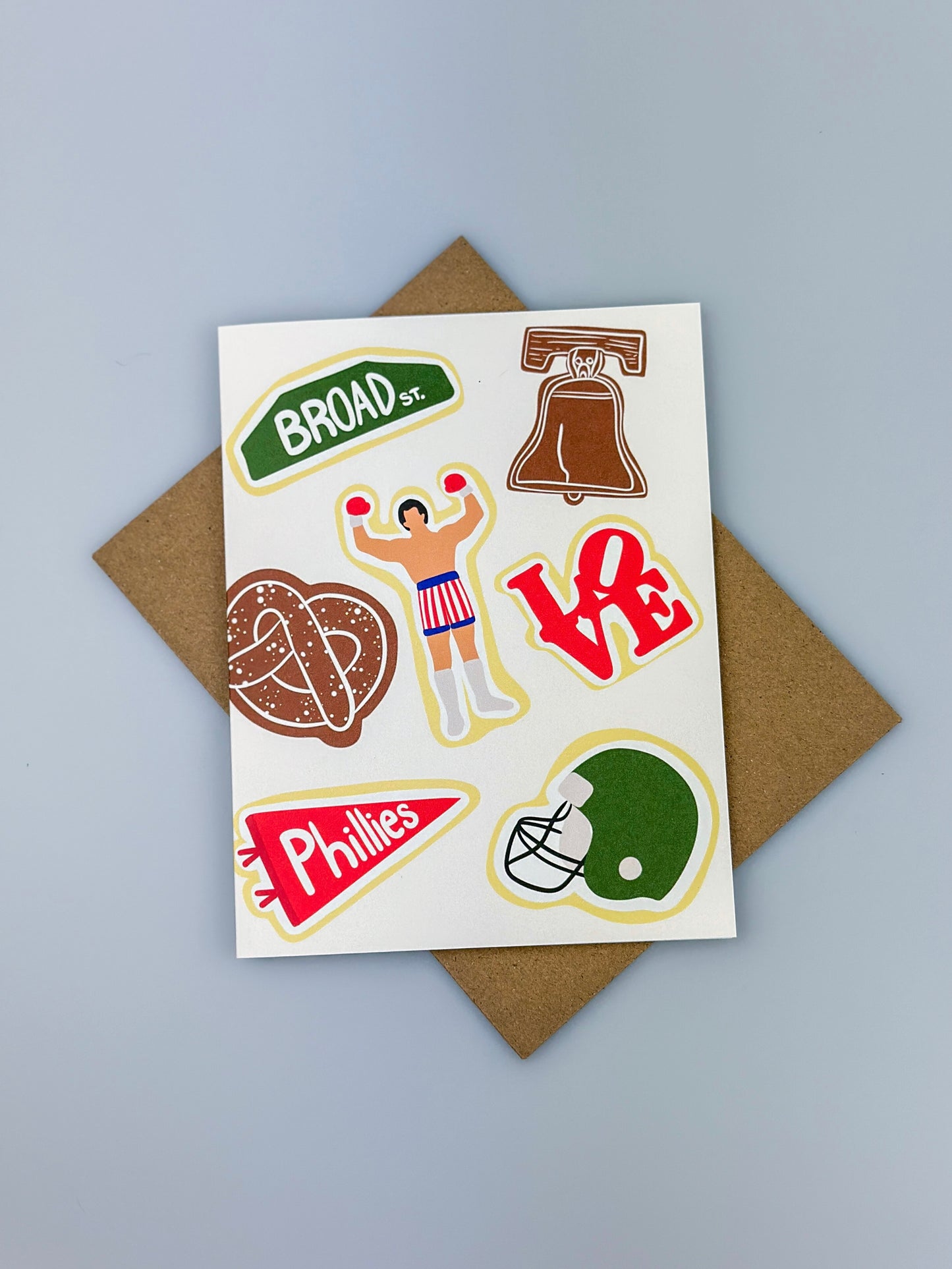 Philly Christmas Cookie Card Set (5 pack)