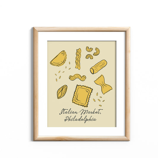 Italian Market Philly Pasta Print