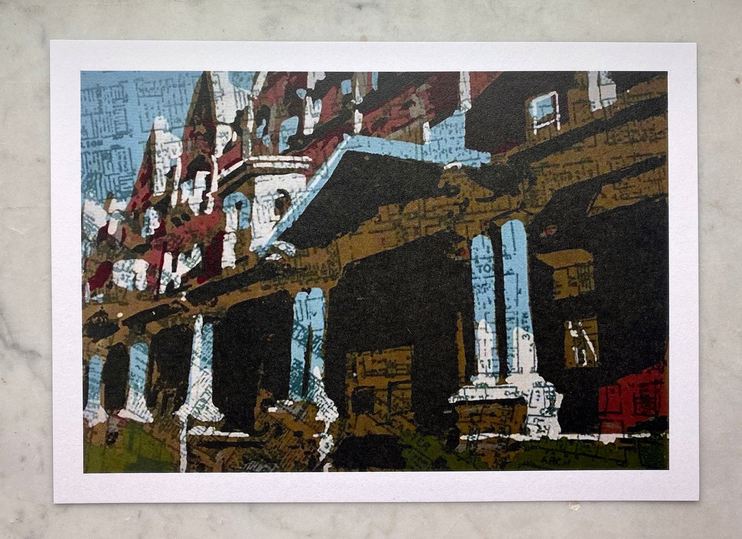 Philadelphia Row Home Print - Philly Art - City Row Home - Powelton - West Philadelphia