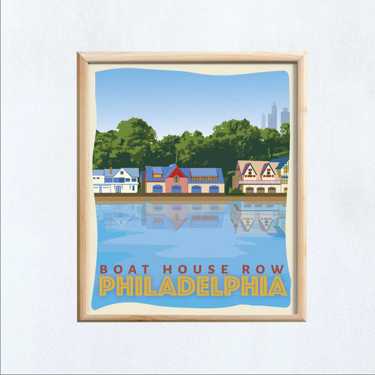 Philly Art Print 8x10 - Boathouse Row - Boathouse Row print