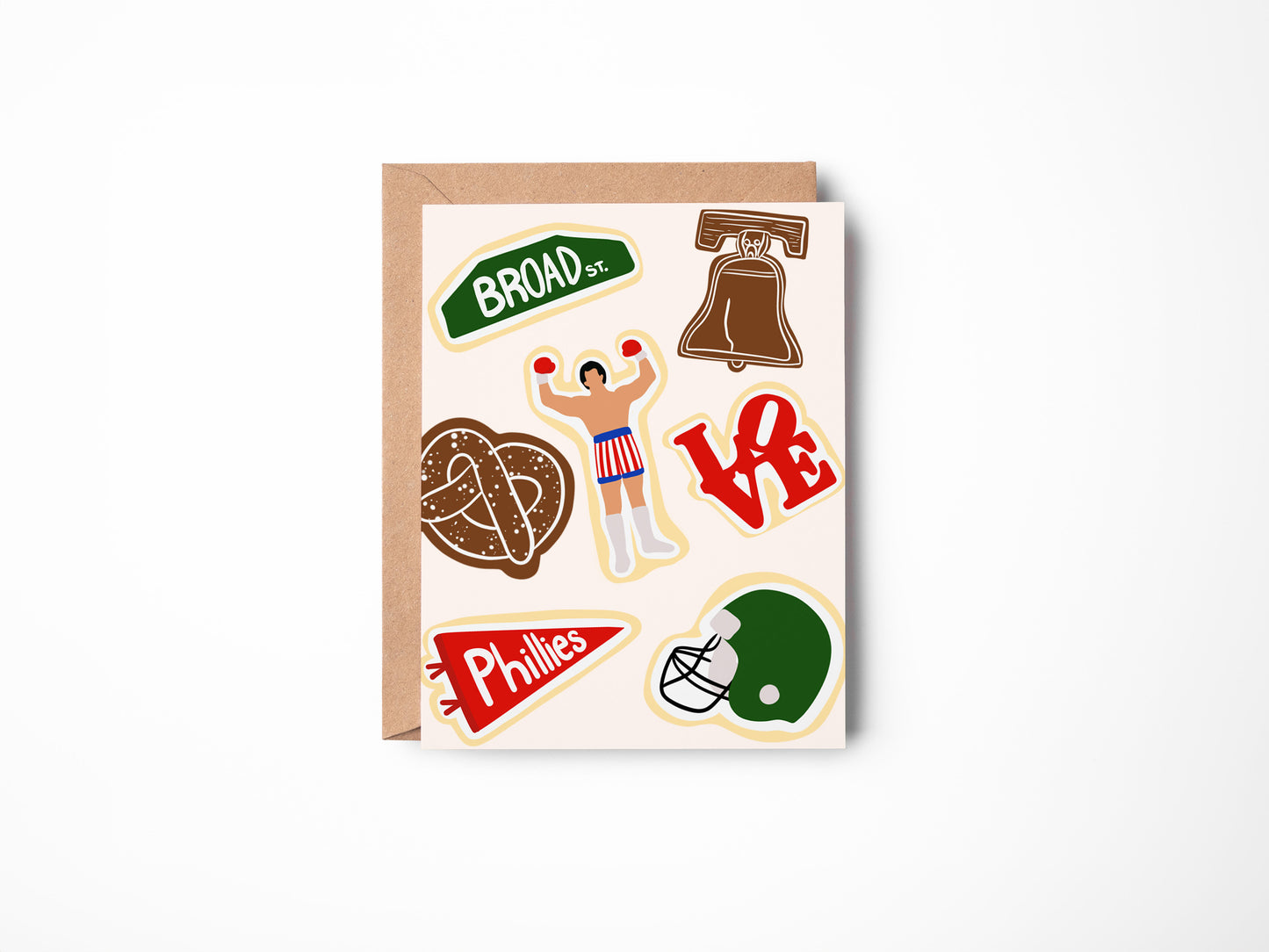 Philly Christmas Cookie Card Set (5 pack)